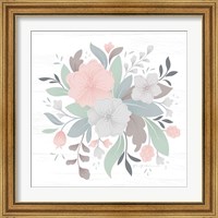 Framed 'Farmhouse Floral III' border=