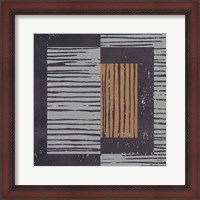 Framed 'Primitive II Gray' border=