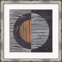 Framed 'Primitive I Gray' border=