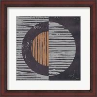 Framed 'Primitive I Gray' border=