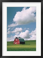 Framed Palouse Region Red Barn II