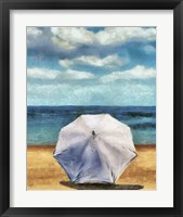 Framed 'Beach Umbrella II' border=