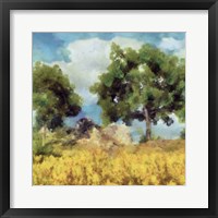 Mellow Yellow Landscape I Framed Print