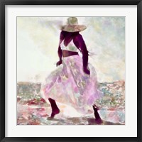 Her Colorful Dance II Framed Print