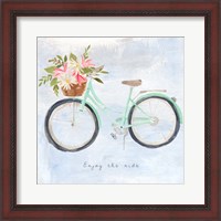 Framed 'Enjoy the Ride I' border=