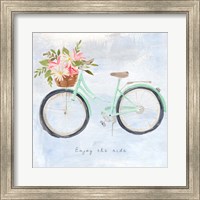 Framed 'Enjoy the Ride I' border=