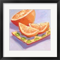 Framed 'Still Citrus III' border=