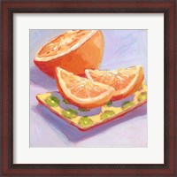 Framed 'Still Citrus III' border=