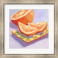 Framed 'Still Citrus III' border=