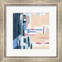 Framed 'Summer Abstraction I' border=