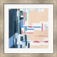 Framed 'Summer Abstraction I' border=