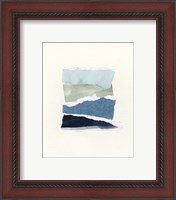 Framed 'Seaside Color Study I' border=