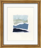 Framed 'Seaside Color Study I' border=