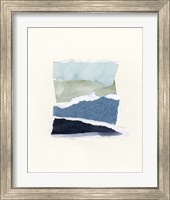 Framed 'Seaside Color Study I' border=