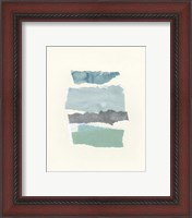 Framed 'Seaside Color Study II' border=