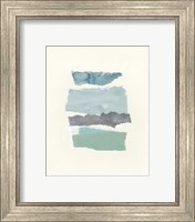 Framed 'Seaside Color Study II' border=