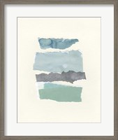 Framed 'Seaside Color Study II' border=