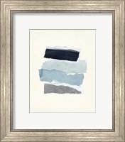 Framed 'Seaside Color Study III' border=