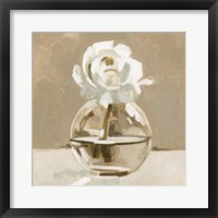 Neutral Bud Vase II Framed Print