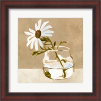 Framed 'Solitary Daisy I' border=