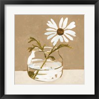 Framed 'Solitary Daisy II' border=