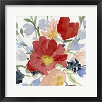 Framed 'Indian Summer Bouquet I' border=