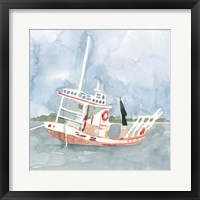 Bright Fishing Boat II Framed Print