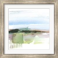 Framed 'Abstract Wetland I' border=