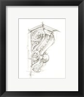 Framed 'Corbel Sketch I' border=