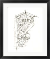 Framed 'Corbel Sketch I' border=