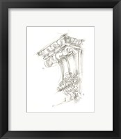 Framed 'Corbel Sketch II' border=