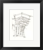 Framed 'Corbel Sketch III' border=