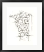 Corbel Sketch IV Framed Print