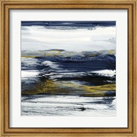 Framed 'Ocean Winds I' border=