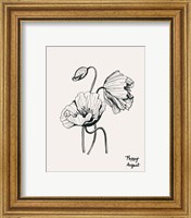 Framed 'Annual Flowers VIII' border=