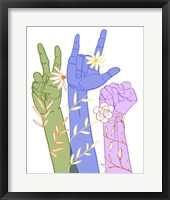 Framed 'Love Each Other II' border=