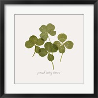 Pressed Clover I Framed Print