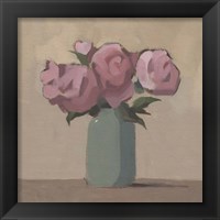 Framed 'Spring Vase I' border=