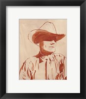 Framed 'Man of the West I' border=