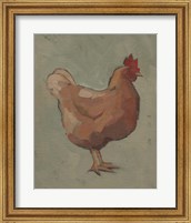 Framed 'Egg Hen I' border=