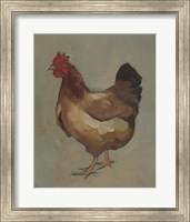 Framed 'Egg Hen II' border=