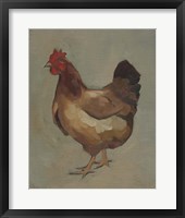 Framed 'Egg Hen II' border=