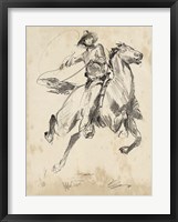 King of the Rodeo I Framed Print