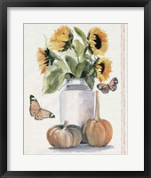 Autumn Sunflowers II Framed Print