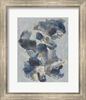 Framed 'Crystal & Stone I' border=