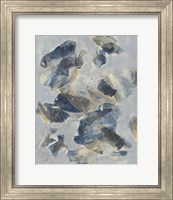 Framed 'Crystal & Stone II' border=