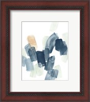 Framed 'Indigo Facets I' border=