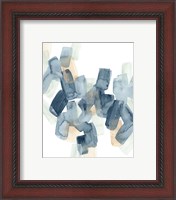 Framed 'Indigo Facets II' border=