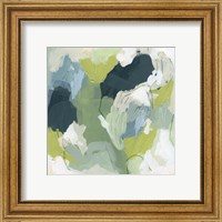 Framed 'Emerald Storm III' border=