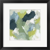 Framed 'Emerald Storm III' border=